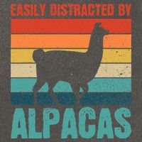 Easily Distracted By Alpacas Design For An Alpaca Fan Cotton Canvas Backpack