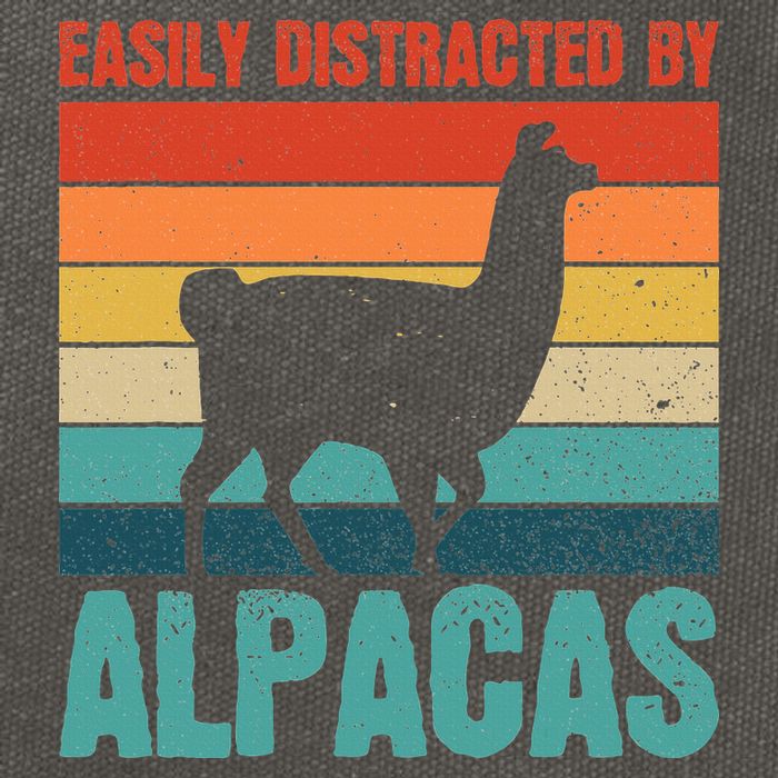 Easily Distracted By Alpacas Design For An Alpaca Fan Cotton Canvas Backpack