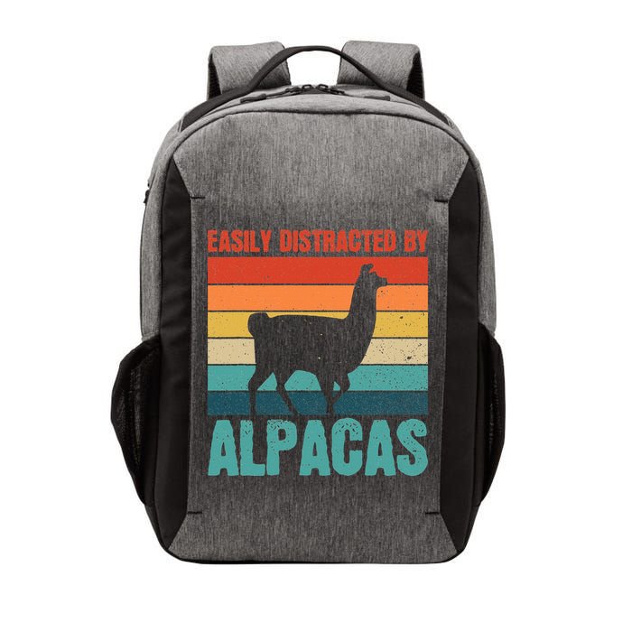 Easily Distracted By Alpacas Design For An Alpaca Fan Vector Backpack