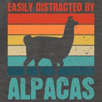Easily Distracted By Alpacas Design For An Alpaca Fan Vector Backpack