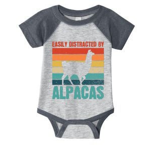 Easily Distracted By Alpacas Design For An Alpaca Fan Infant Baby Jersey Bodysuit