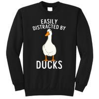 Easily Distracted By Ducks Funny Duck Lover Sweatshirt