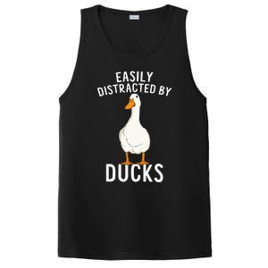 Easily Distracted By Ducks Funny Duck Lover PosiCharge Competitor Tank