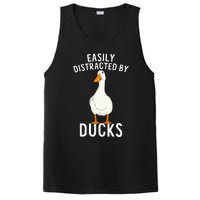 Easily Distracted By Ducks Funny Duck Lover PosiCharge Competitor Tank