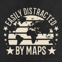 Easily Distracted By Maps Geography Cool Comfort Performance Bucket Hat