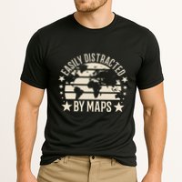 Easily Distracted By Maps Geography Performance Shirt
