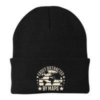 Easily Distracted By Maps Geography Beanie