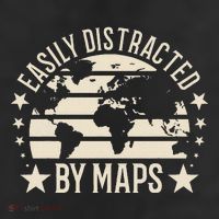Easily Distracted By Maps Geography Beanie