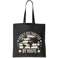 Easily Distracted By Maps Geography Bag