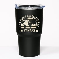 Easily Distracted By Maps Geography Tumbler