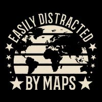 Easily Distracted By Maps Geography Toddler T-Shirt
