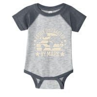 Easily Distracted By Maps Geography Infant Baby Jersey Bodysuit