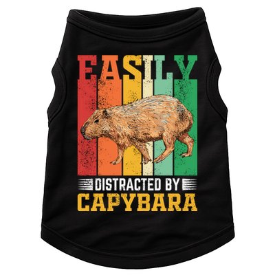 Easily Distracted By Capybara Animal Lover Rodent Gift Doggie Tank