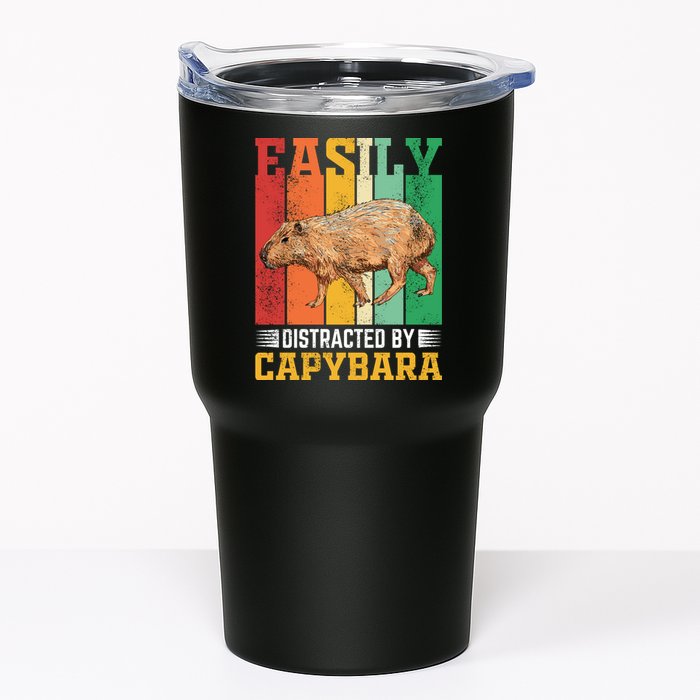 Easily Distracted By Capybara Animal Lover Rodent Gift Tumbler