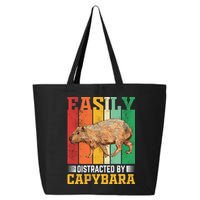 Easily Distracted By Capybara Animal Lover Rodent Gift 25L Jumbo Tote