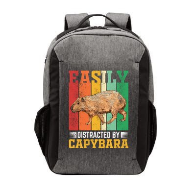 Easily Distracted By Capybara Animal Lover Rodent Gift Vector Backpack