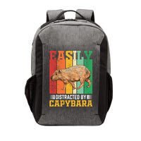 Easily Distracted By Capybara Animal Lover Rodent Gift Vector Backpack