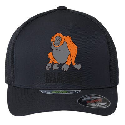 Easily Distracted By Orangutans Monkey Orangutan Flexfit Unipanel Trucker Cap