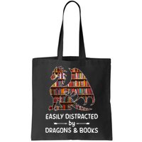 Easily Distracted By Dragon And Books Nerds Meaningful Gift Bag