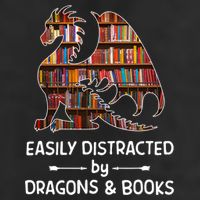 Easily Distracted By Dragon And Books Nerds Meaningful Gift Hat