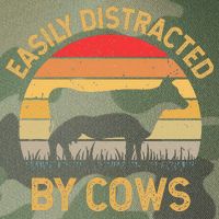 Easily Distracted By Cows Legacy Tie Dye Trucker Hat