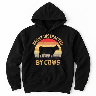 Easily Distracted By Cows Hoodie