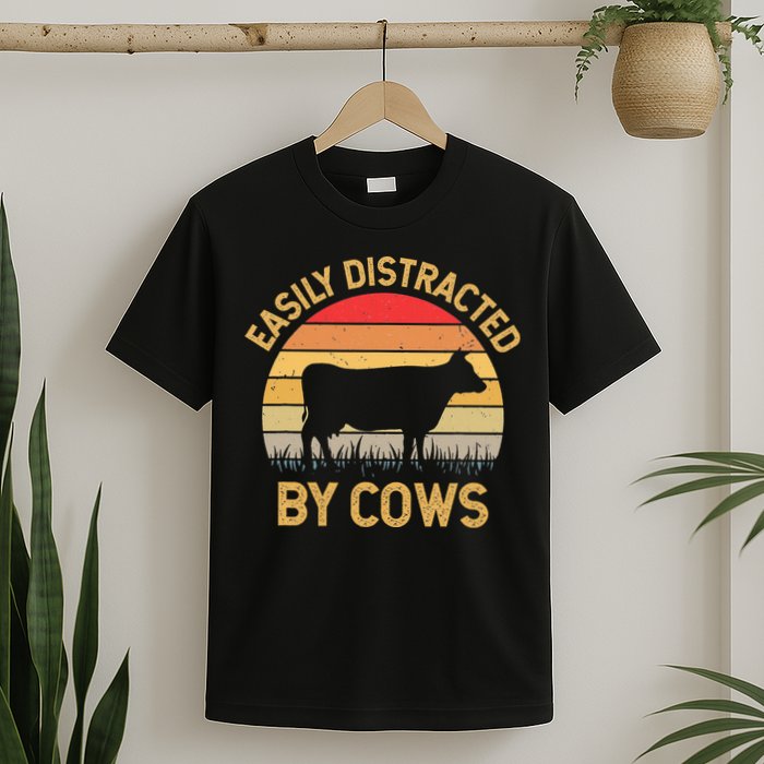 Easily Distracted By Cows T-Shirt