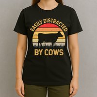 Easily Distracted By Cows T-Shirt