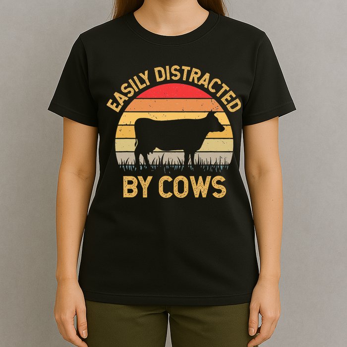 Easily Distracted By Cows T-Shirt