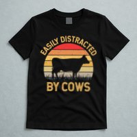 Easily Distracted By Cows T-Shirt