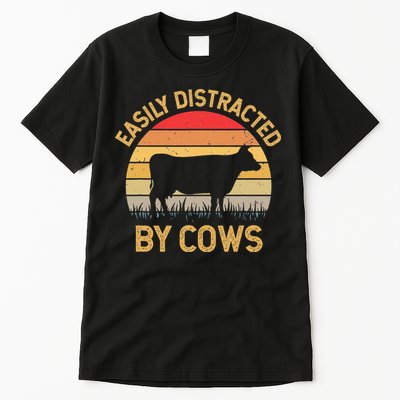 Easily Distracted By Cows Tall T-Shirt
