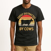 Easily Distracted By Cows Tall T-Shirt