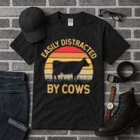 Easily Distracted By Cows Tall T-Shirt