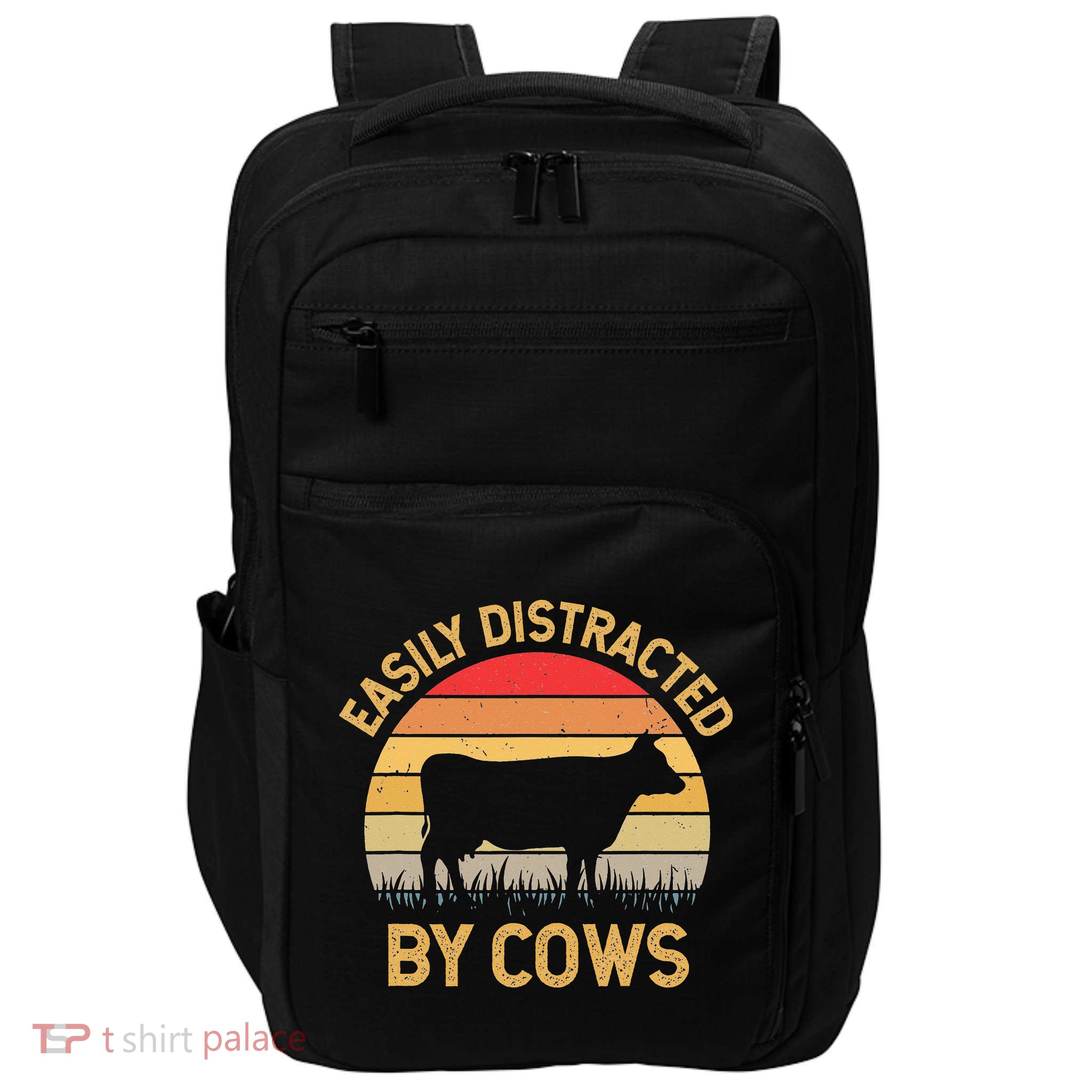 Easily Distracted By Cows Impact Tech Backpack