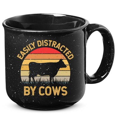 Easily Distracted By Cows 15oz Campfire Ceramic Mug