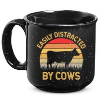 Easily Distracted By Cows 15oz Campfire Ceramic Mug