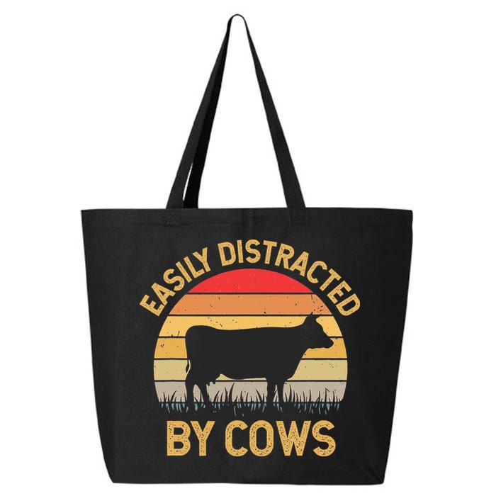 Easily Distracted By Cows 25L Jumbo Tote