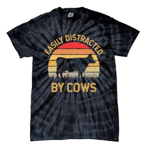 Easily Distracted By Cows Tie-Dye T-Shirt