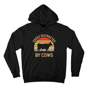 Easily Distracted By Cows Tall Hoodie