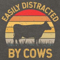 Easily Distracted By Cows Cotton Canvas Backpack