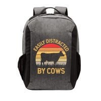 Easily Distracted By Cows Vector Backpack