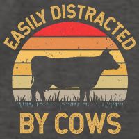Easily Distracted By Cows Vector Backpack