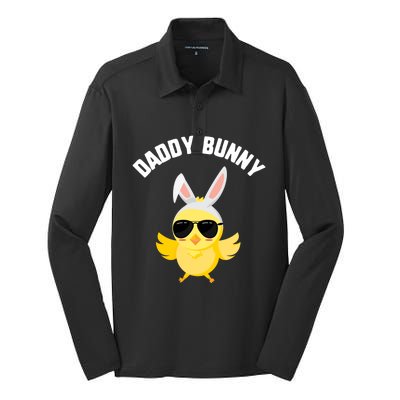 Easter Daddy Bunny Chick Sunglasses Candy Gift Spring Gift Silk Touch Performance Long Sleeve Polo