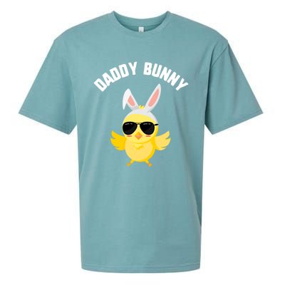 Easter Daddy Bunny Chick Sunglasses Candy Gift Spring Gift Sueded Cloud Jersey T-Shirt