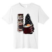 Easily Distracted By Books & Gnomes Garden Gnome Book Lover Tall Fusion ChromaSoft Performance T-Shirt