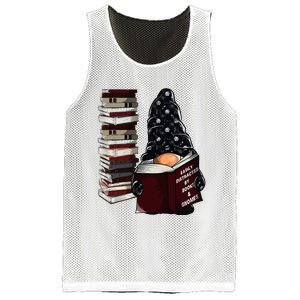 Easily Distracted By Books & Gnomes Garden Gnome Book Lover Mesh Reversible Basketball Jersey Tank