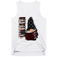 Easily Distracted By Books & Gnomes Garden Gnome Book Lover Tank Top