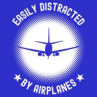 Easily Distracted By Airplanes Funny Flying Plane Gift 16 in Basic Backpack