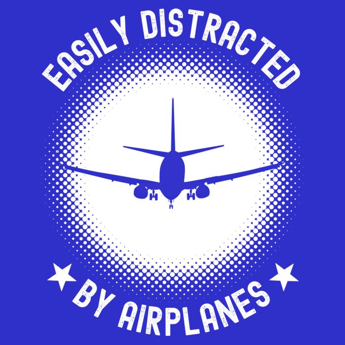 Easily Distracted By Airplanes Funny Flying Plane Gift 16 in Basic Backpack
