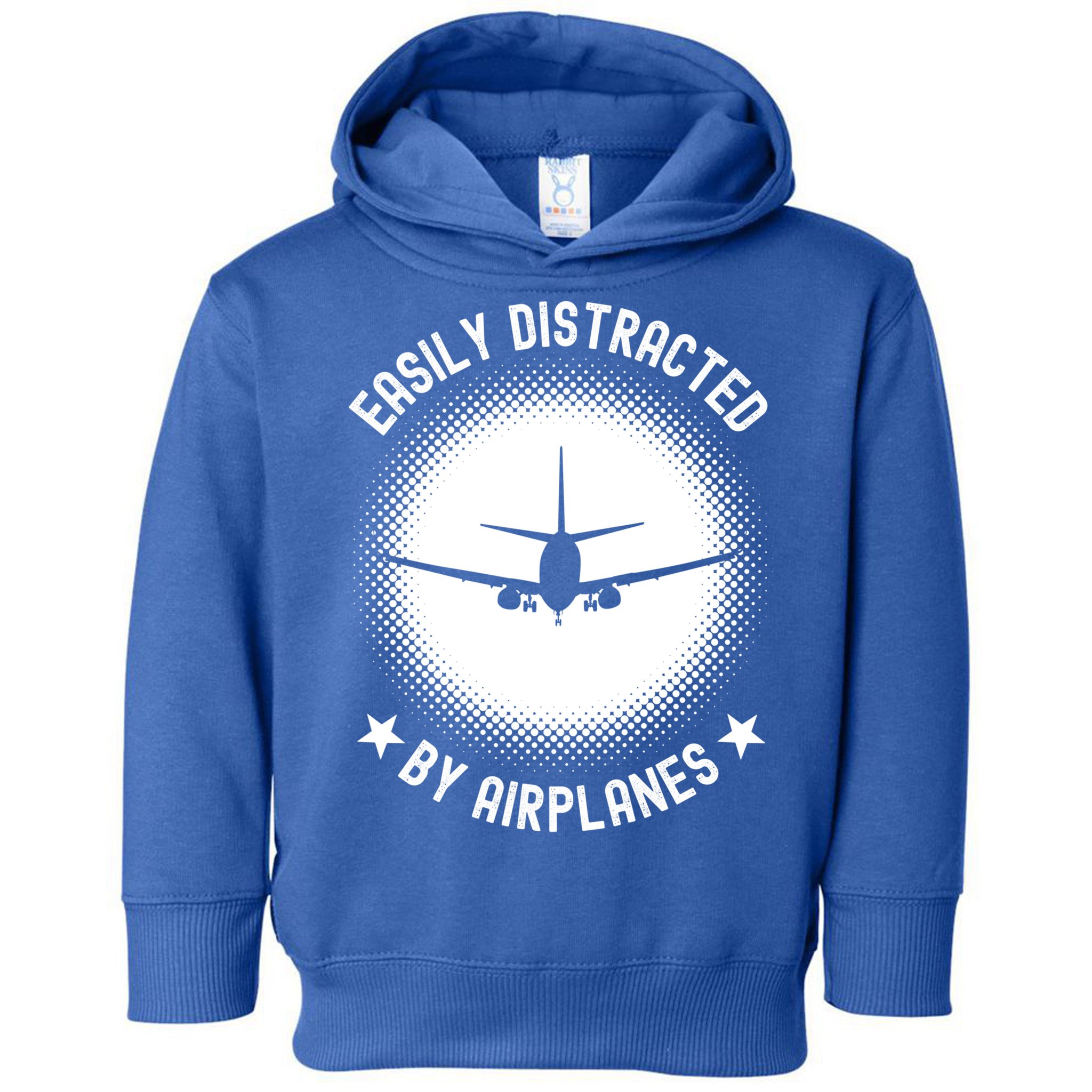 Easily Distracted By Airplanes Funny Flying Plane Gift Toddler Hoodie